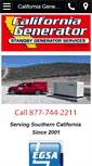 Mobile Screenshot of californiagenerator.com